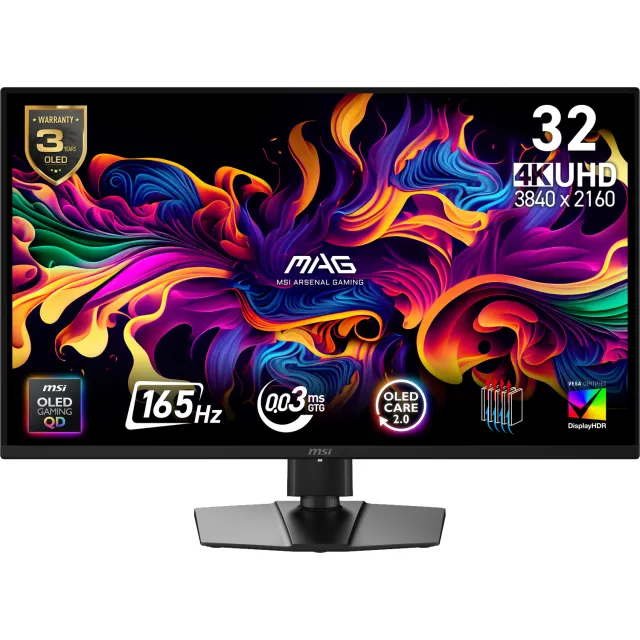 Msi Mag 322up Qd-oled E16 - 31.5 Inch Ultra Hd 4k 3840 X 2160 Pixels Oled (organic Light-emitting Diode)