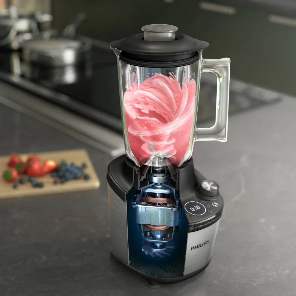 Philips 7000 Series HR3760/00 blender RVS-zwart, foto 6