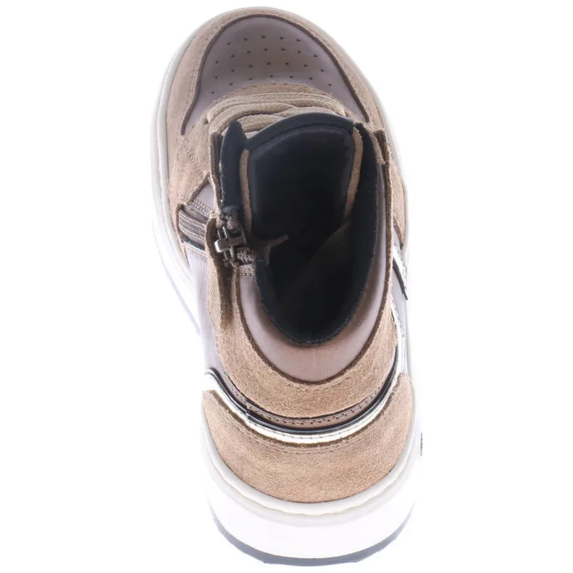 Hip H1765 leren sneaker brons, foto 8