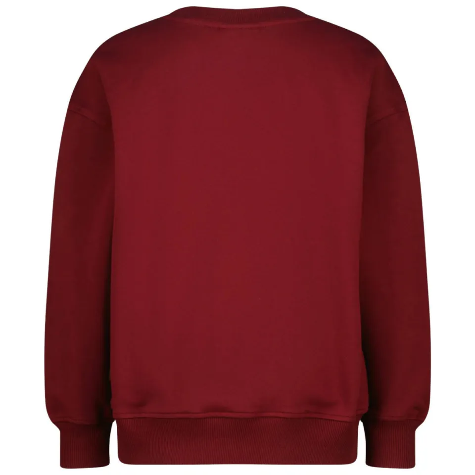 Vingino rechtvallende sweater met print - donkerrood, foto 3