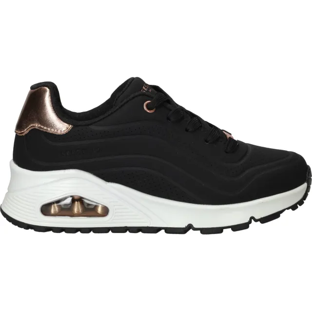 Skechers Uno Gen1 Shimmer Wave sneaker zwart