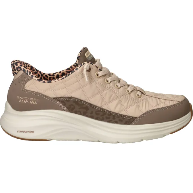 Skechers Slip-Ins Contour Foam Sneakers Jongens Beige Bruin