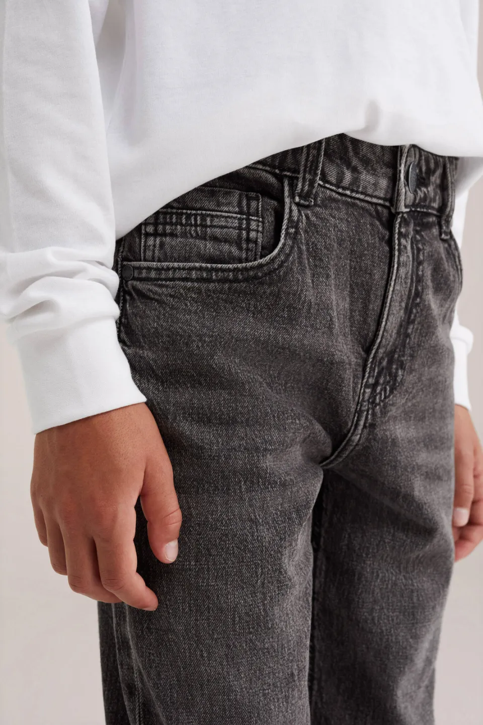 WE Fashion Blue Ridge straight leg jeans - grijs, foto 5