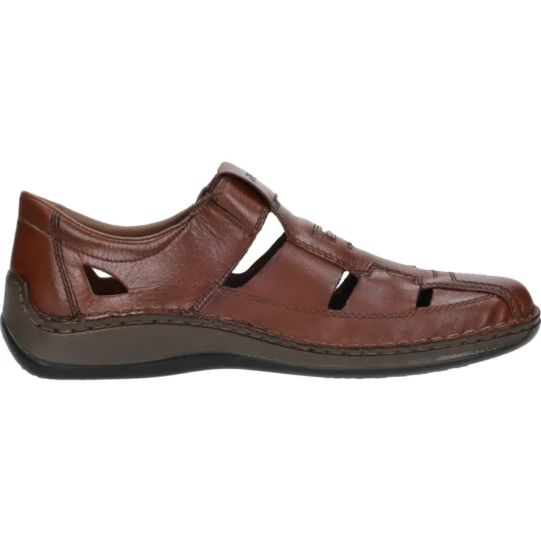 Rieker gesloten sandalen bruin Cognac