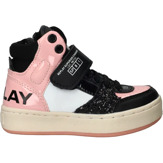 Replay Cobra Kid 1 hoge sneakers roze