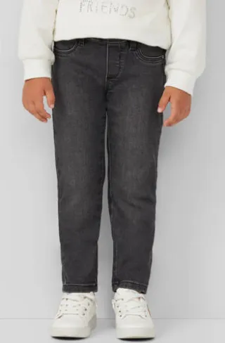 s.Oliver regular waist slim fit jeggings black denim, foto 3