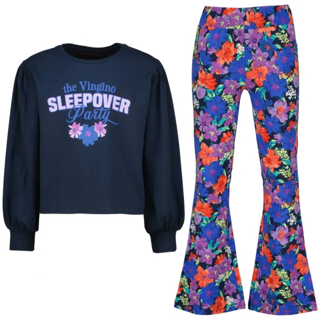 Vingino Wiera pyjama donkerblauw Donkerblauw/multicolor