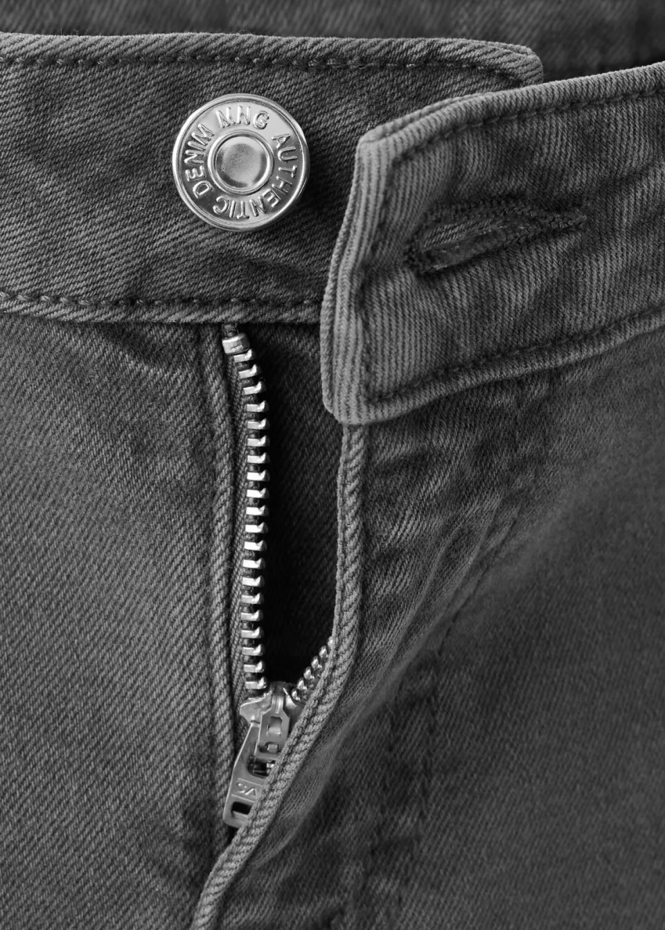Mango TEEN wide leg jeans - antraciet, foto 5
