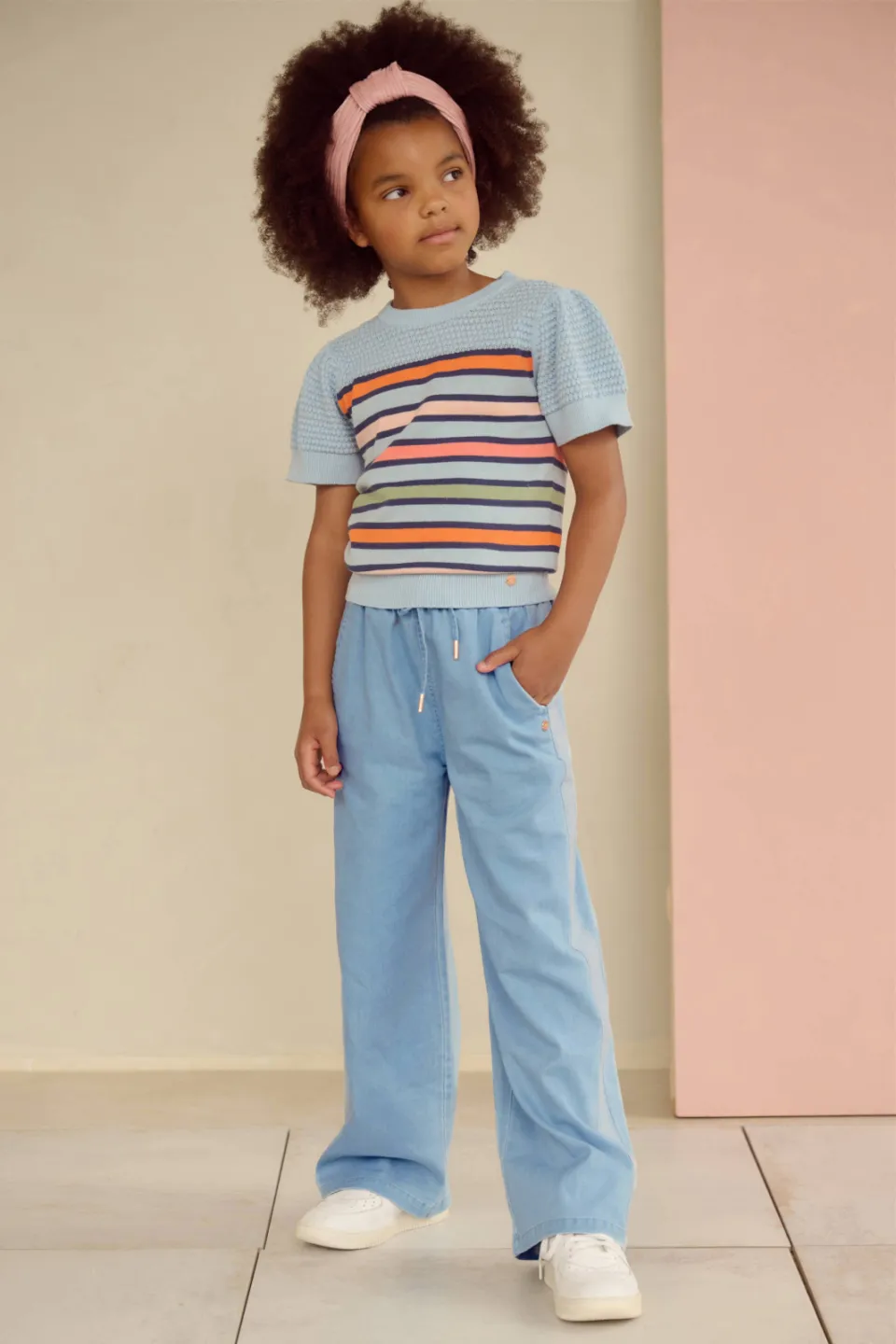 Nono Sue casual broek lichtblauw, foto 4