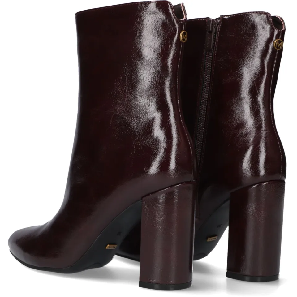 Mexx Vida Indy imitatieleren enkellaarzen met blokhak - bordeaux, foto 5