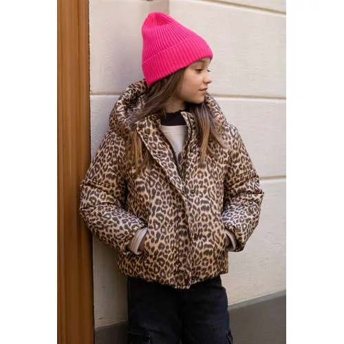 Like Flo quilted winterjas met panterprint bruin, foto 6