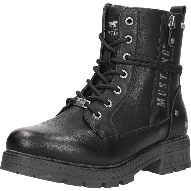 Mustang veterboots zwart, foto 4
