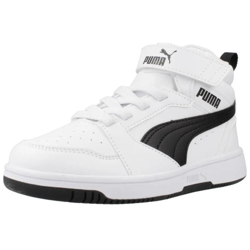 Puma Rebound V6 Mid AC+ hoge sneakers wit, foto 3