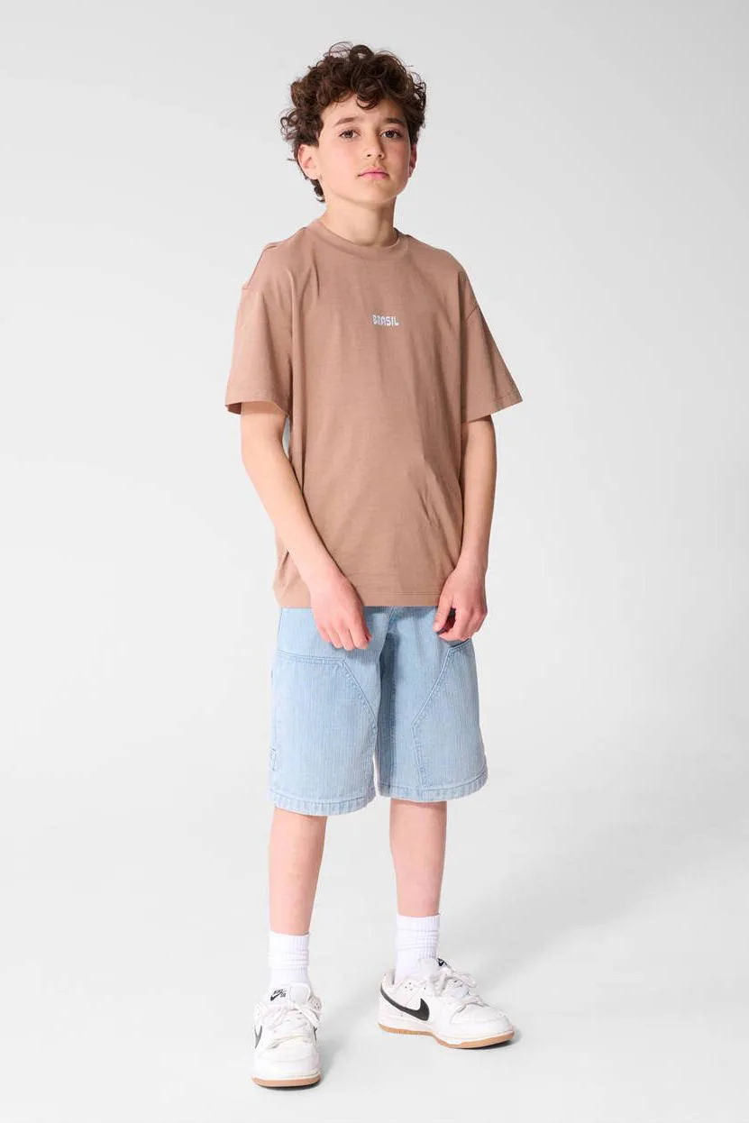 Shoeby T-shirt met backprint lichtbruin, foto 5