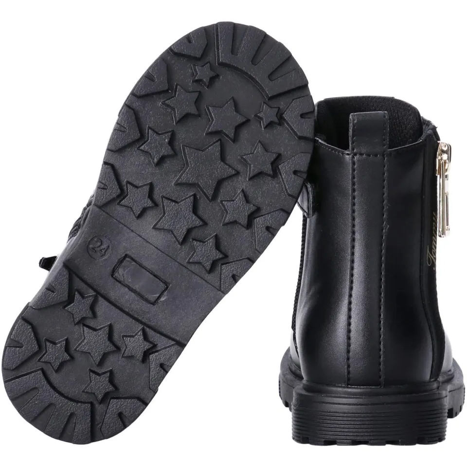 Tommy Hilfiger enkelboots met profielzool - zwart, foto 3