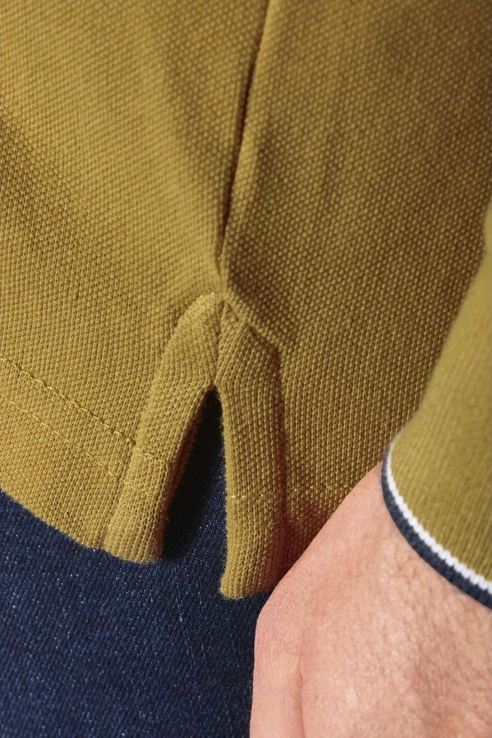 Babista regular fit polo Plus Size - oker, foto 7