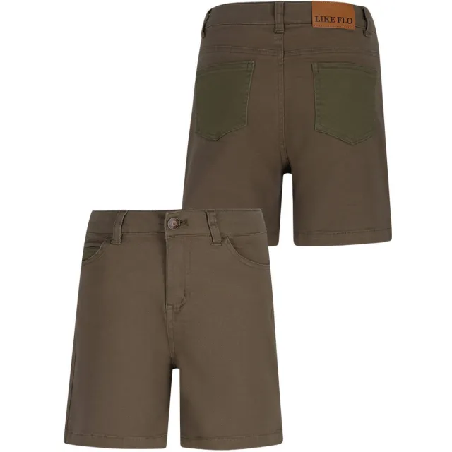 Like Flo casual korte broek armygroen armygroen/donkergroen, foto 2