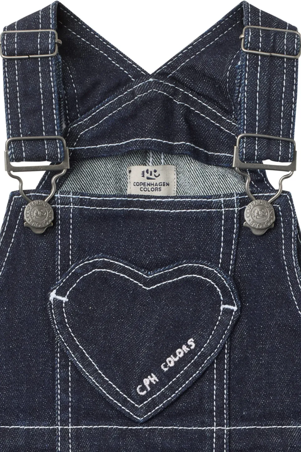 Copenhagen Colors spijkerjurk raw denim blauw, foto 6