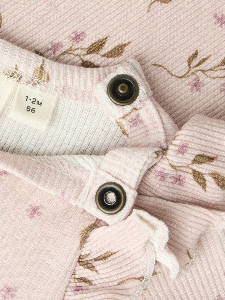 Lil' Atelier BABY romper met ruches en print - lila, foto 3