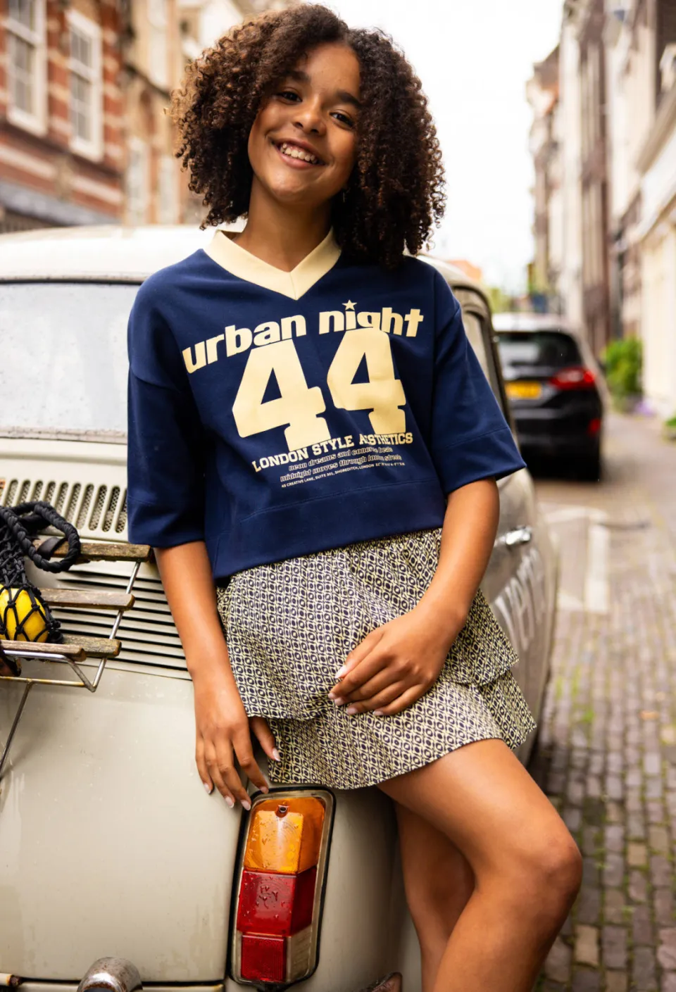 LOOXS 10sixteen mini strokenrok met print beige, foto 6