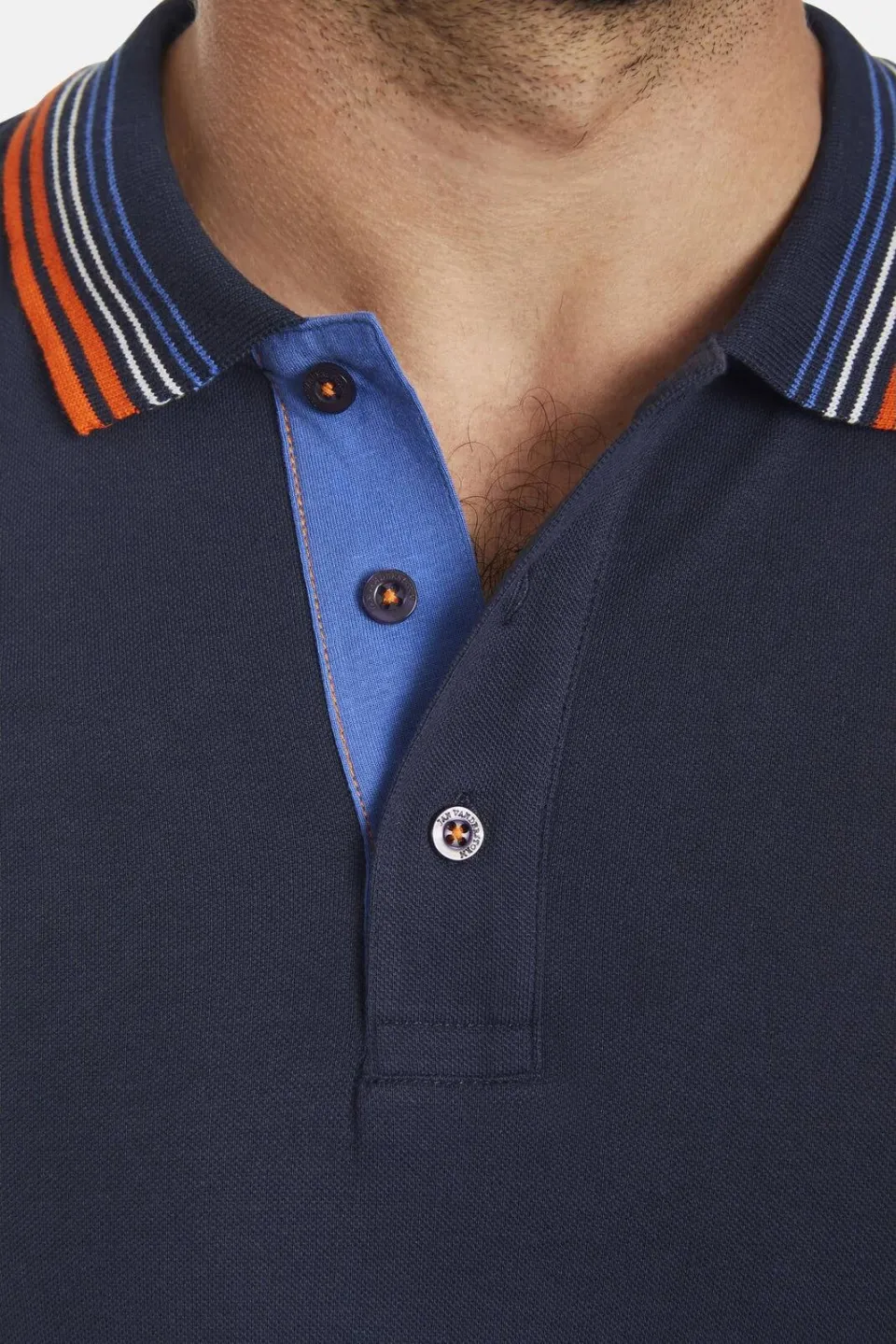 Jan Vanderstorm loose polo VOLKBERT Plus donkerblauw, foto 4
