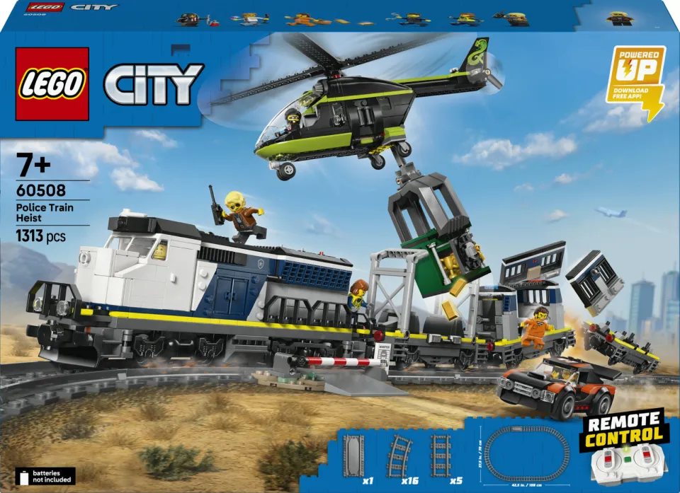 Lego City Overval op Politietrein Trein Speelgoed 60508, foto 5