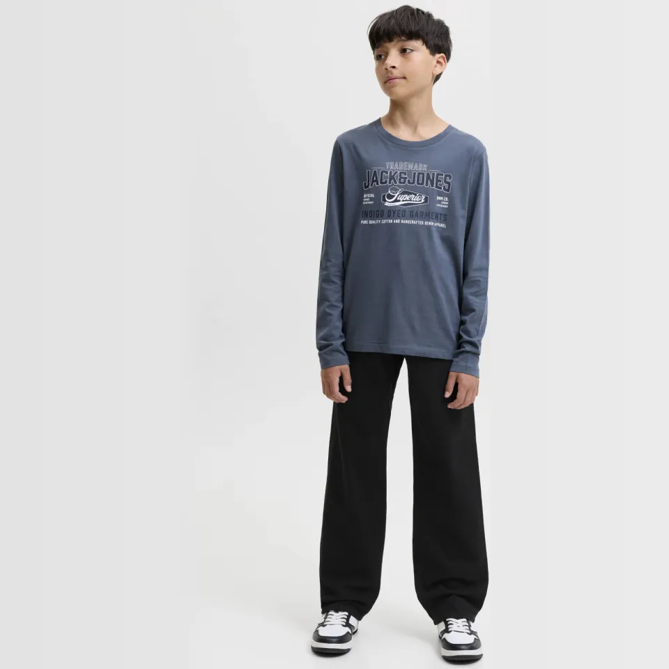 Jack & Jones JUNIOR relaxed fit loose fit jeans - zwart Black denim