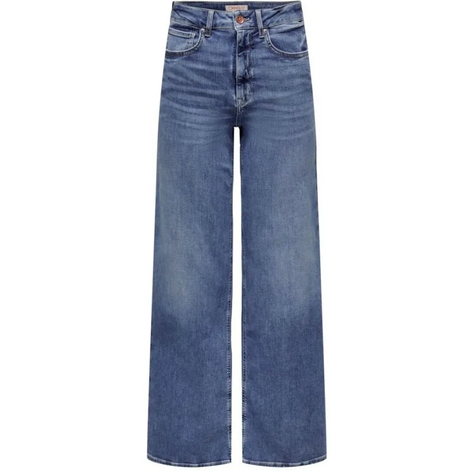 Only ONLMADISON high waist wide leg jeans blauw, foto 2
