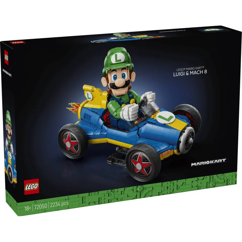 Lego Super Mario Mario Kart™: Luigi en Mach 8 72050, foto 5