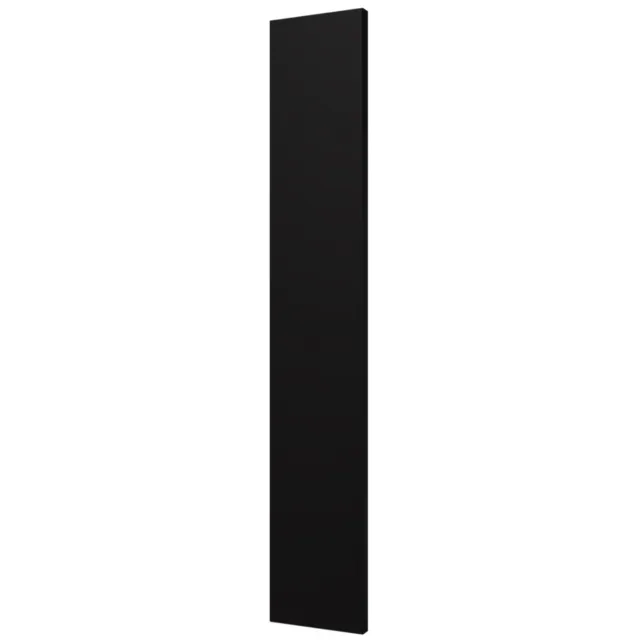 Designradiator Plieger Perugia 535 Watt Middenaansluiting 180,6x30,4 cm Mat Zwart