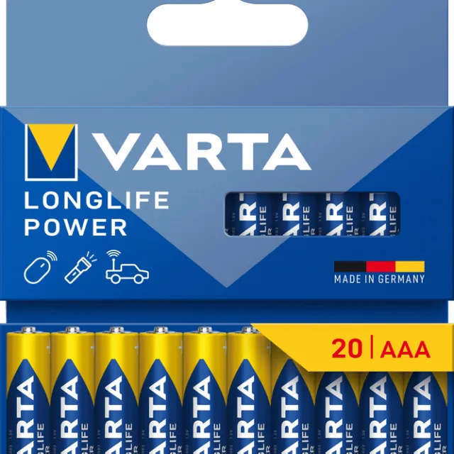 Varta Longlife Power AAA Pack 20 stuks