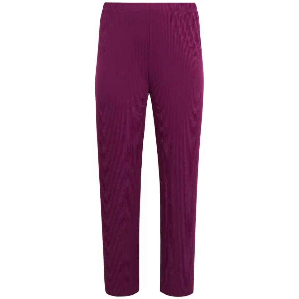 Yoek Plissé pantalon paars, foto 2