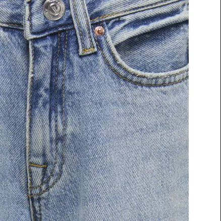 KIDS ONLY GIRL high waist wide leg jeans medium blue denim, foto 8