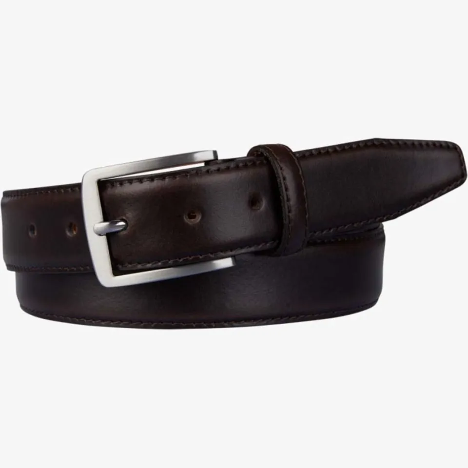 Profuomo leren riem donkerbruin, foto 2