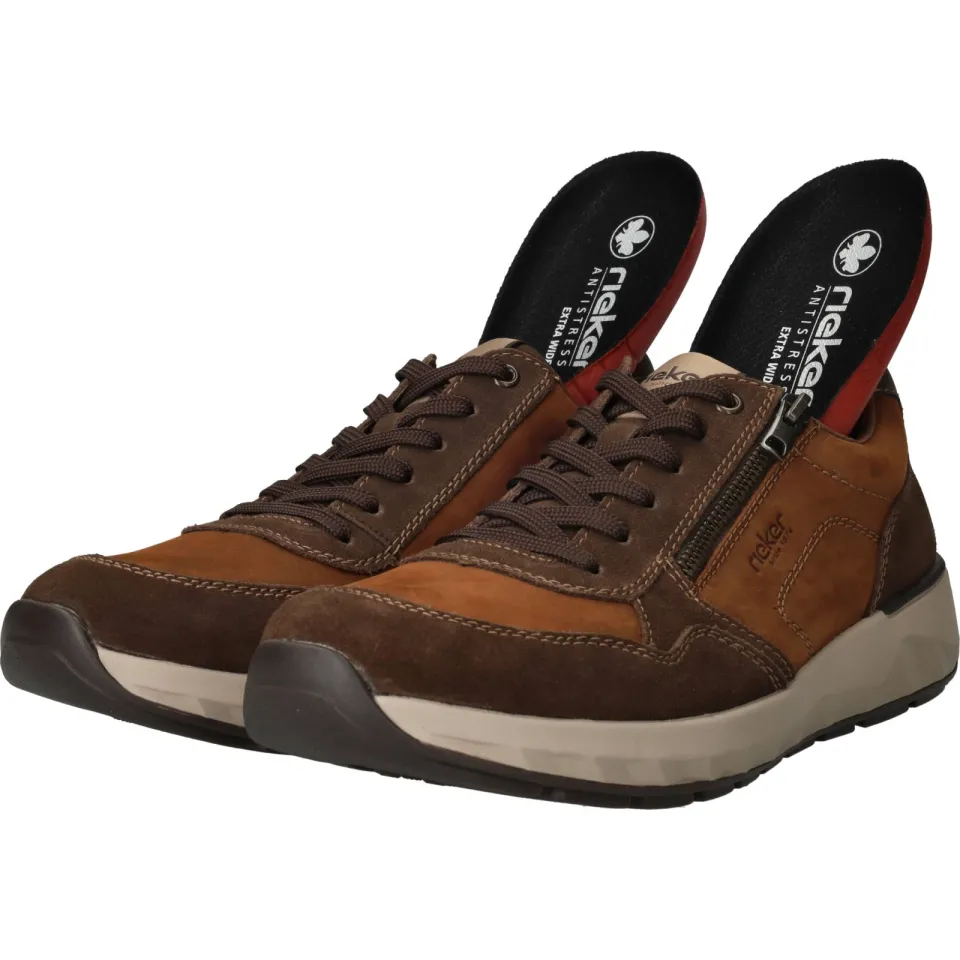 Rieker veterschoenen laag cognac, foto 8