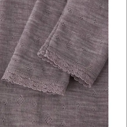 NAME IT BABY slim babybroek met wol paars, foto 4