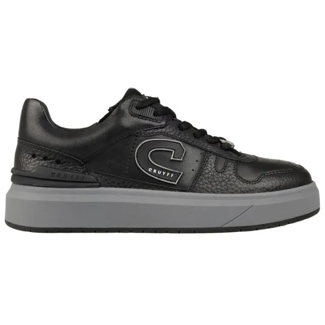 Cruyff leren sneakers - zwart/grijs