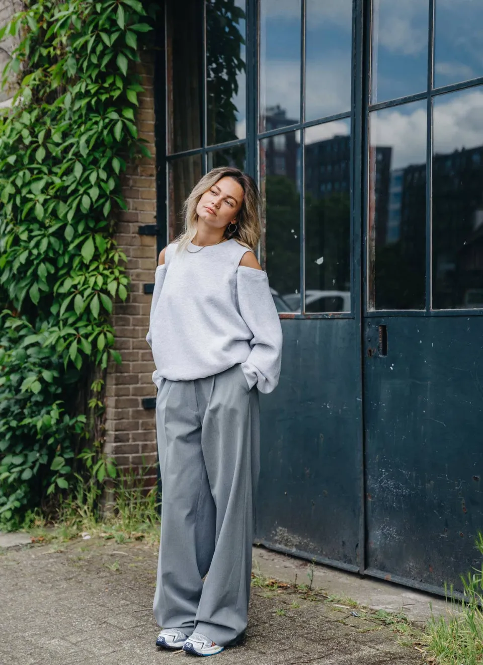 Catwalk Junkie sweater grijs melange, foto 6