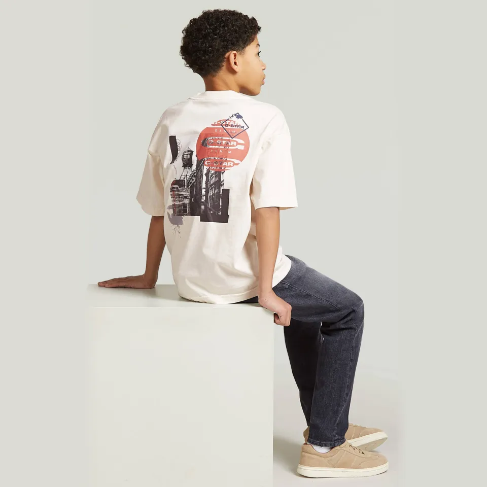 G-Star T-shirt met backprint wit, foto 3