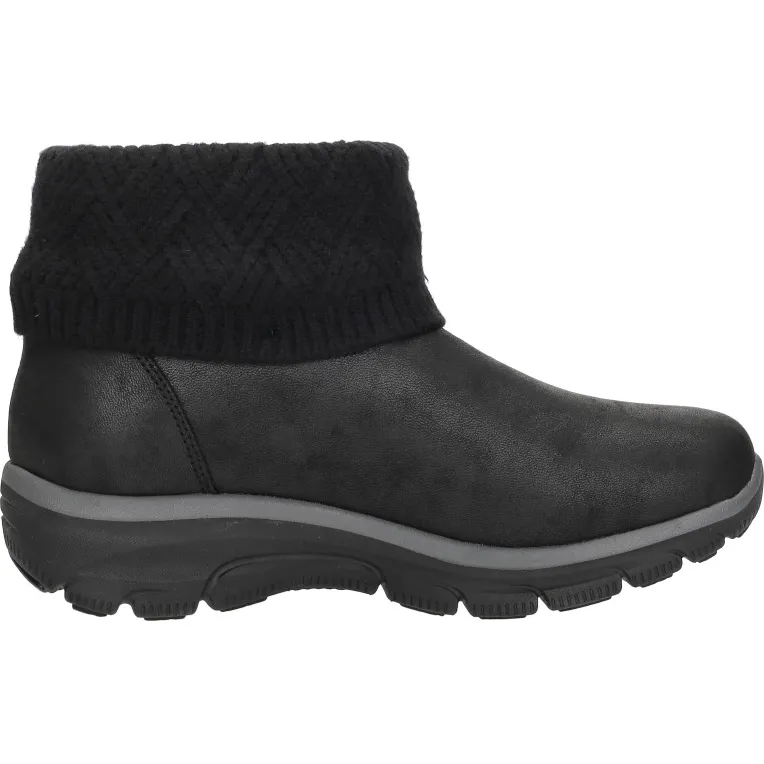 Skechers Slip-ins Easy Going Cozy Weather 4 enkellaarsje zwart