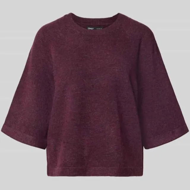 Only Regular Fit pullover met 3/4-mouwen model 'SIMONI' Aubergine