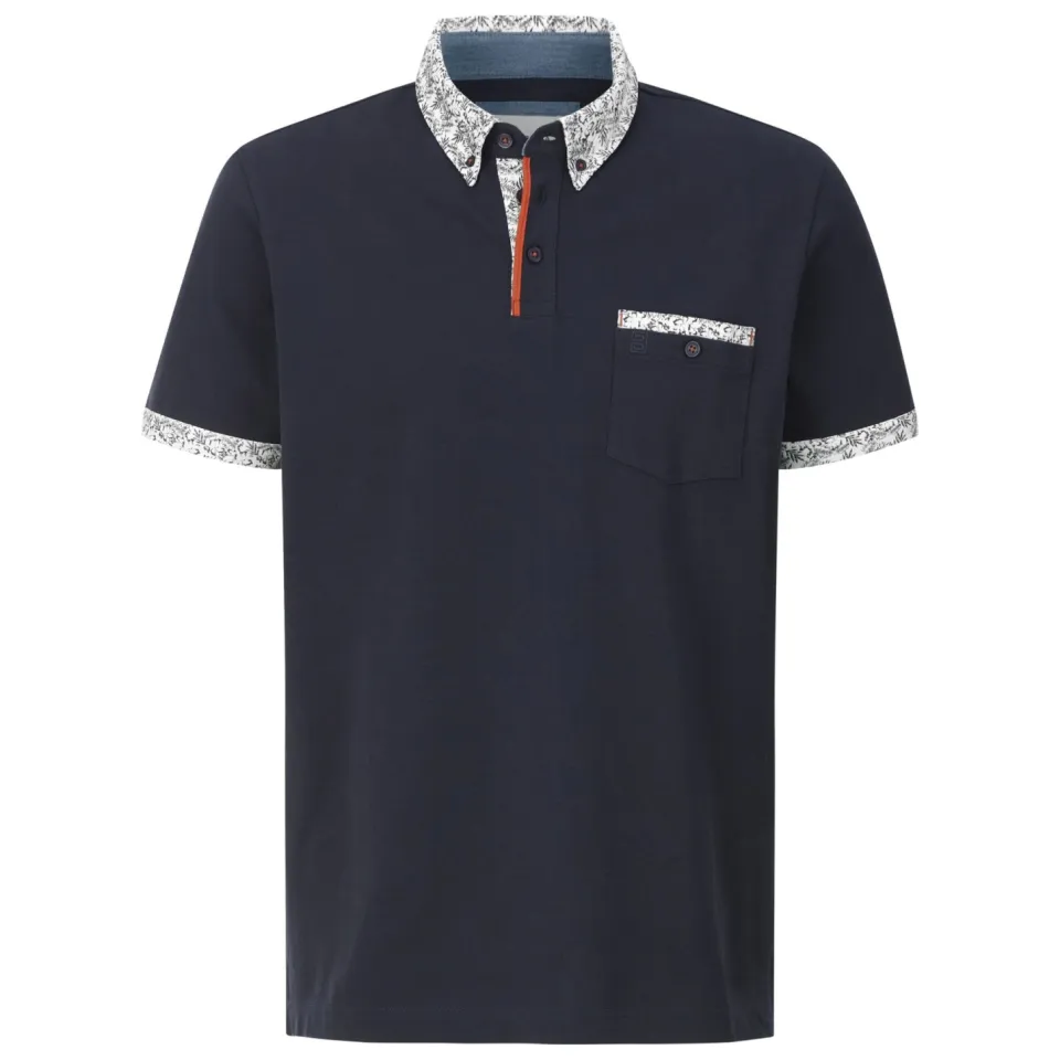 Babista regular fit polo +FIT Collectie Plus Size - donkerblauw, foto 2