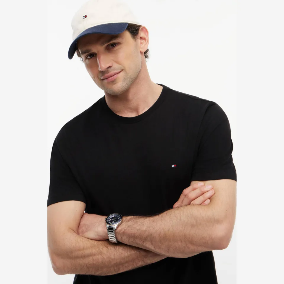 Tommy Hilfiger ESSENTIAL regular fit T-shirt zwart, foto 4