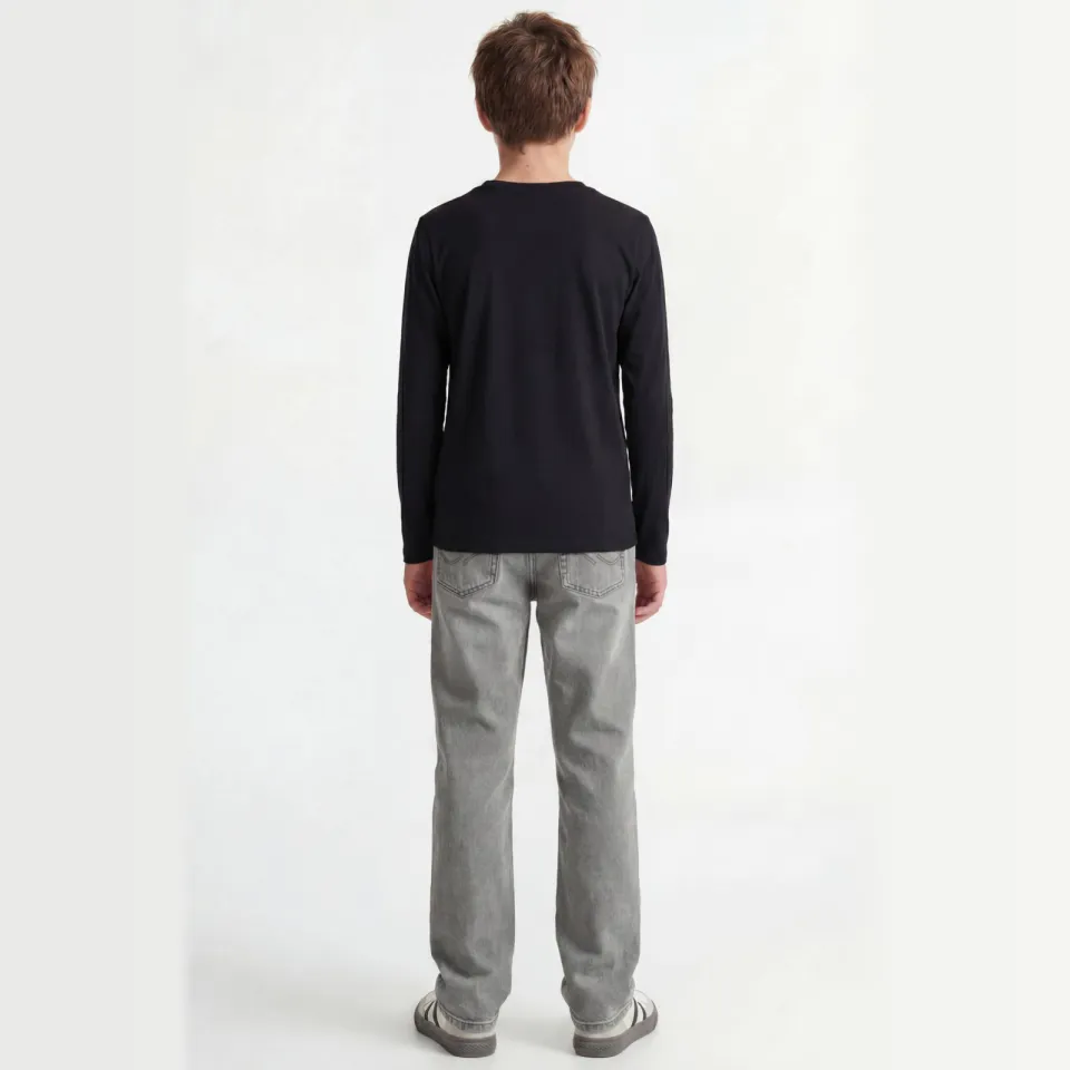 Jack & Jones JJECORP longsleeve van katoen zwart, foto 5