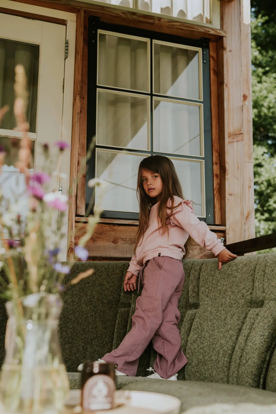 Koko Noko wide leg joggingbroek roze, foto 6
