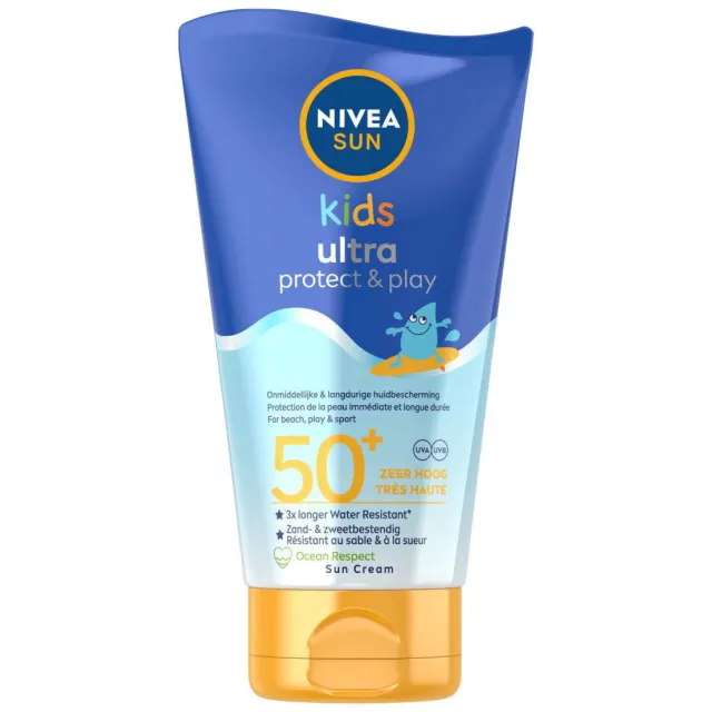Nivea Sun Kids Ultra Protect & Care zonnebrandlotion SPF 50+ Wit