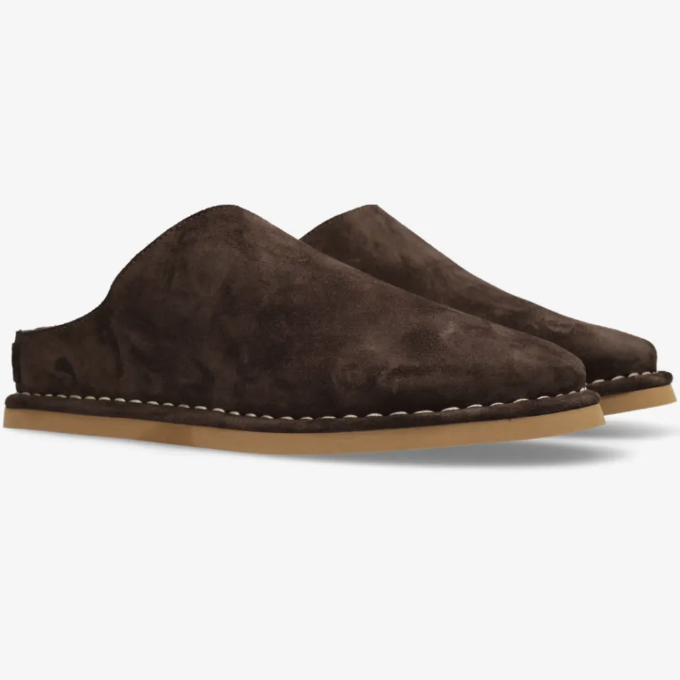 Shabbies Amsterdam Wilja slippers donkerbruin bruin, foto 8
