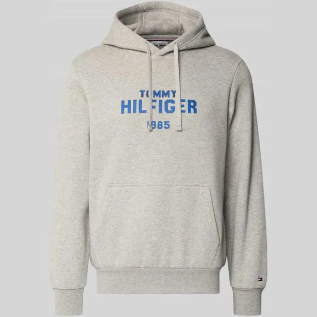 Tommy Hilfiger hoodie met logo-opschrift light grey heather, foto 2