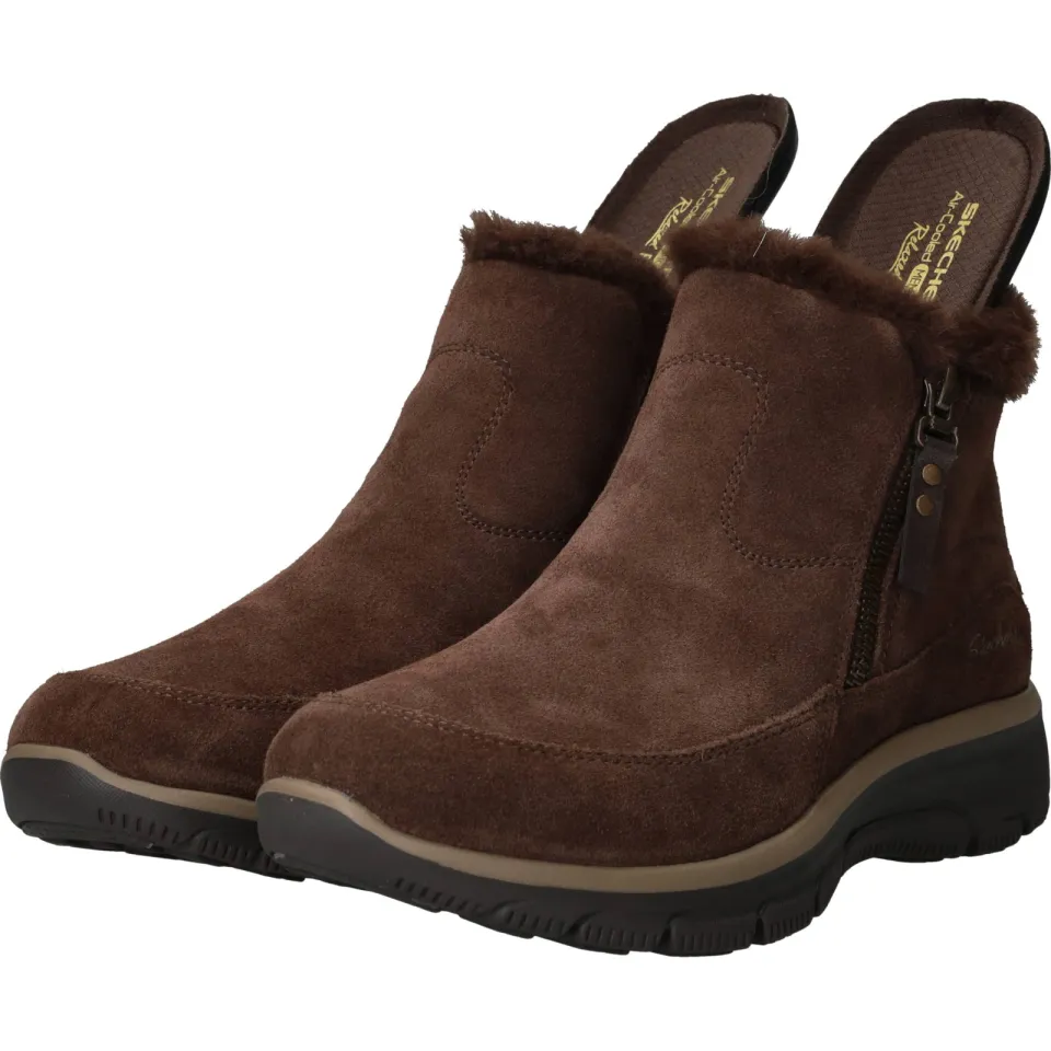 Skechers Relaxed Fit Easy Going Cool Zip enkellaarsjes bruin, foto 6