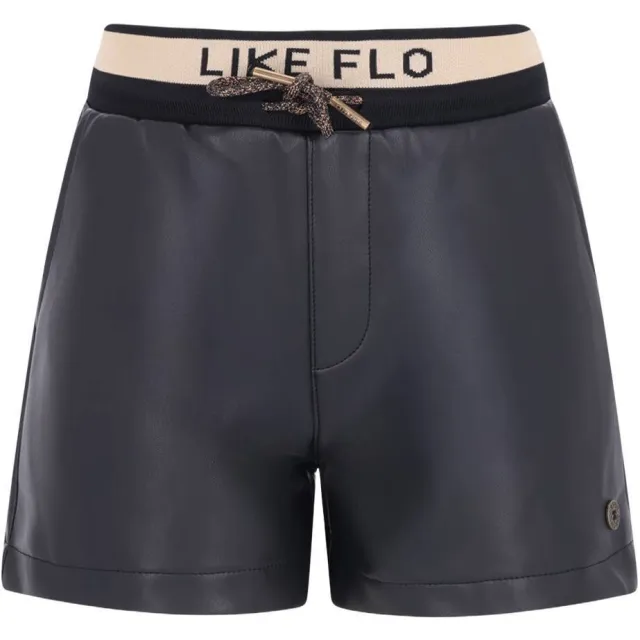 Like Flo imitatieleren regular fit casual short antraciet, foto 2